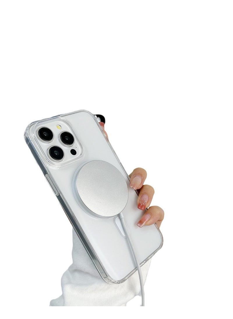 Magnetic Shockproof Transparent Case for iPhone 16 Pro Max – Acrylic PC Material, Anti-Fingerprint, Drop-Proof - Image 5