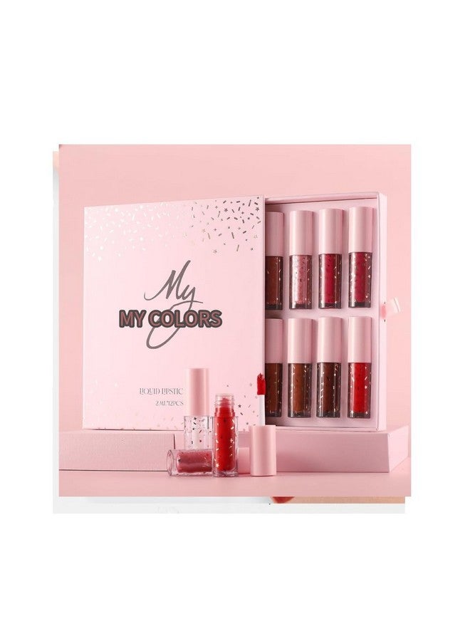 Ruby Face RUBYFACE Matte Liquid Lipstick Set,12 Colors Highly Pigmented Super Stay Liquid Velvet Lipstick, Waterproof Long Lasting Lip Gloss Set, for Women Girl 2ml x 12 - Image 2