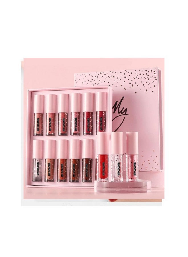 Ruby Face RUBYFACE Matte Liquid Lipstick Set,12 Colors Highly Pigmented Super Stay Liquid Velvet Lipstick, Waterproof Long Lasting Lip Gloss Set, for Women Girl 2ml x 12 - Image 3