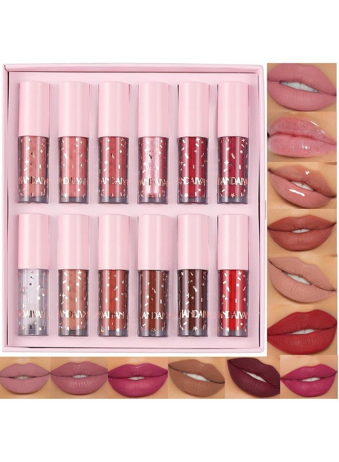 Ruby Face RUBYFACE Matte Liquid Lipstick Set,12 Colors Highly Pigmented Super Stay Liquid Velvet Lipstick, Waterproof Long Lasting Lip Gloss Set, for Women Girl 2ml x 12 - Image 1