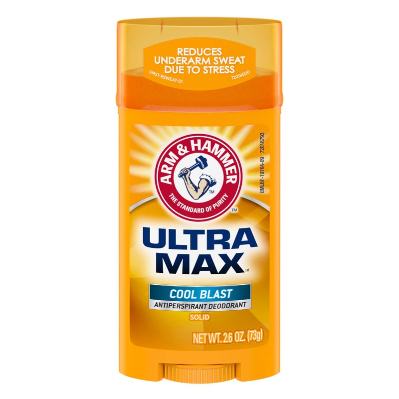 Arm & Hammer Ultra MAX Deodorant- Cool Blast- Solid - 2.6oz- Made with Natural Deodorizers - Image 1