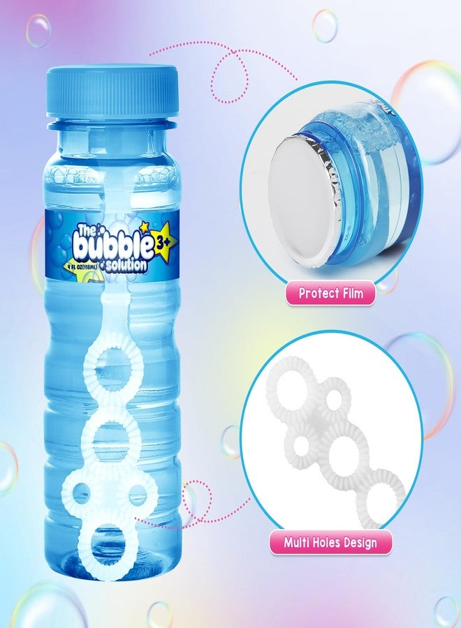 Shemira 24 Pack Bubble Bottles (4oz Bubbles Solution), Bubbles Party Favors for Kids, Bubbles Wand Bulk, Large Bubble Kit, Summer Outdoor Toys for Kids Toddlers, 6 Colors, Bubble Party Favor - Image 3