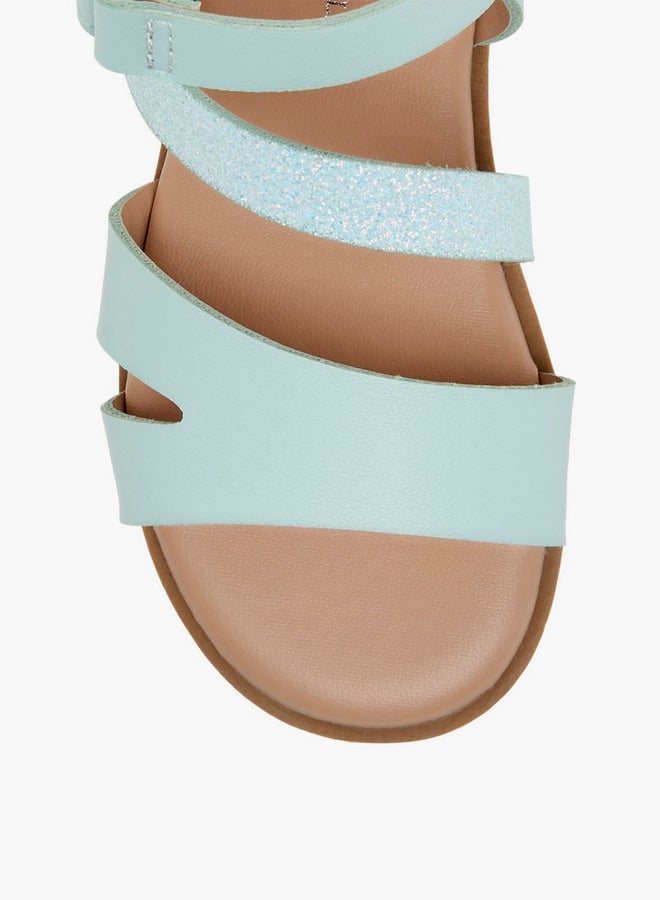 Flora Bella By Shoexpress Flora Bella Strap Detail Sandals With Hook And Loop Closure - Image 3