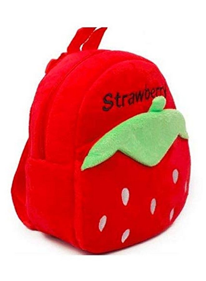 Blue Tree Cute Kids Backpack Toddler Bag Plush Animal Cartoon Mini Travel Bag For Baby Girl Boy 1-6 Years, Ideal For Gifting For Kids (Red-Strawberry) - Image 2