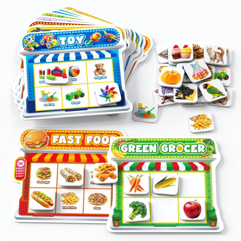Coogam Magnetic Sorting Toys Montessori Fridge Magnets Matching Game Food Pets Grocery Furniture Category Recognition Educational Learning Fine Motor Toy Gift for Toddler Ages 38 - Image 3