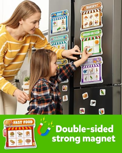 Coogam Magnetic Sorting Toys Montessori Fridge Magnets Matching Game Food Pets Grocery Furniture Category Recognition Educational Learning Fine Motor Toy Gift for Toddler Ages 38 - Image 5