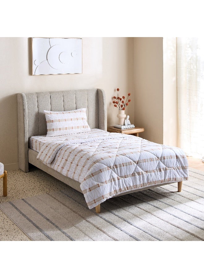 Home Box Malta Lattice Printed Cotton Comforter Set for Kids - Image 2