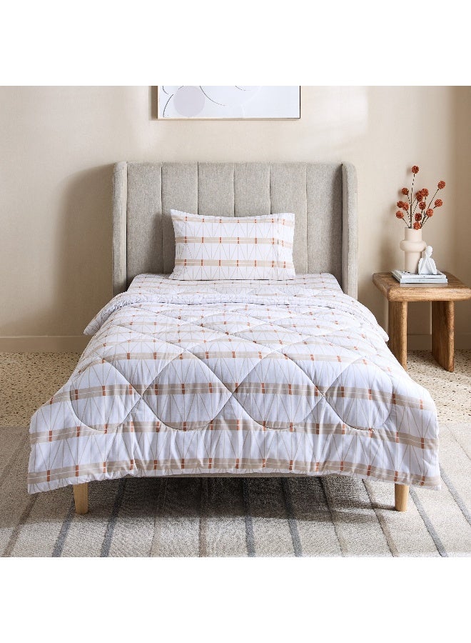 Home Box Malta Lattice Printed Cotton Comforter Set for Kids - Image 3