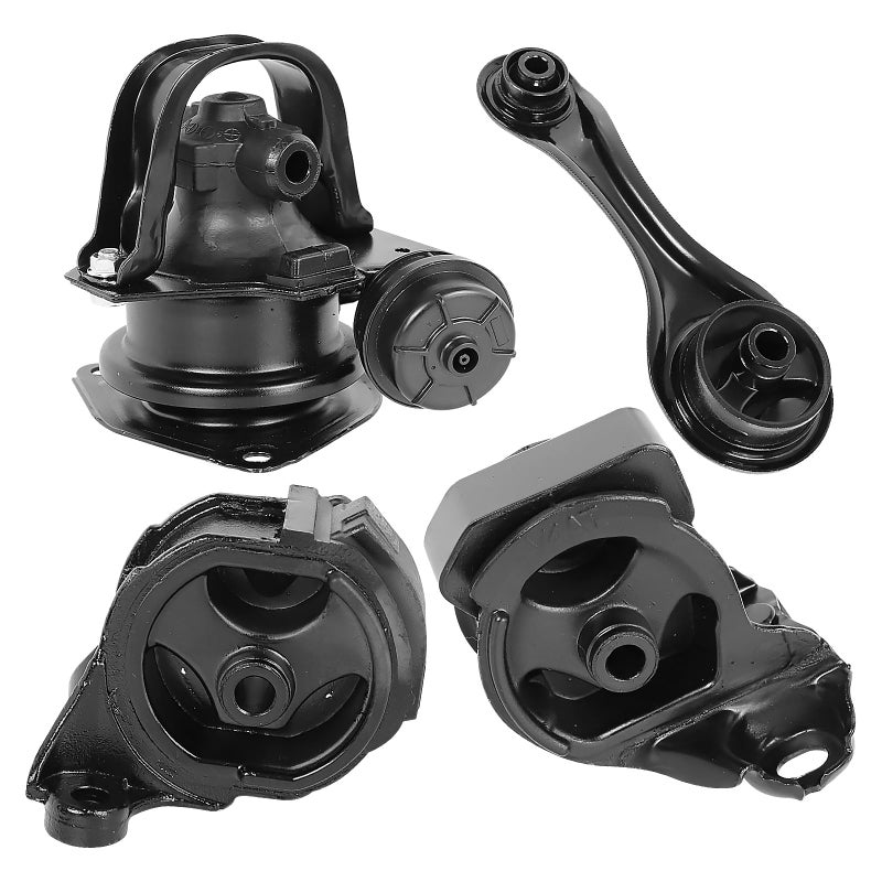 BEBLEPANY Engine Motor Transmission Mount Kit 4pcs Compatible with Fits 1990 1993 Honda Accord 22L for Auto Transmission Replace A6509 A6512 A6519 A6547 - Image 3