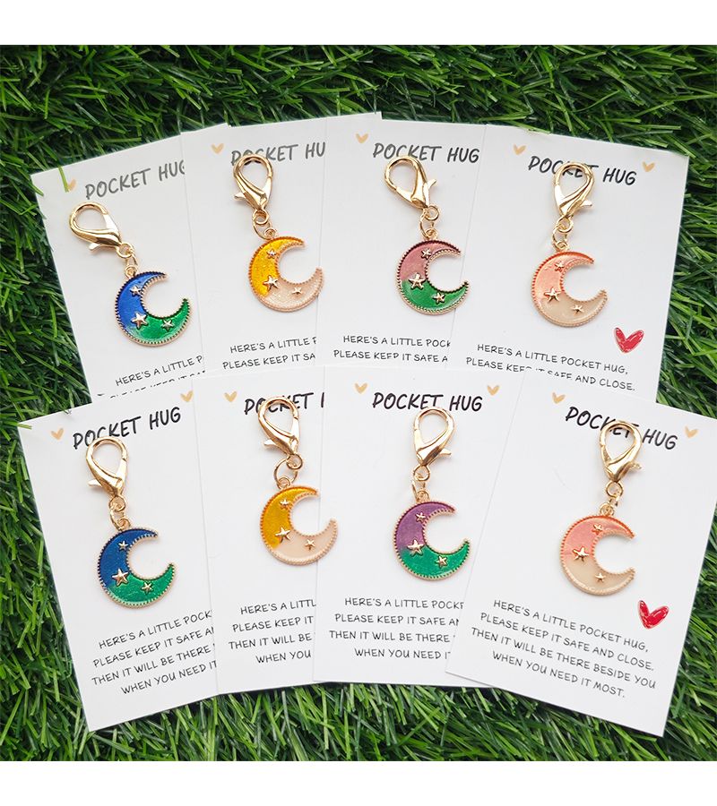 4pcs Ramadan Keychain Set With Heart Card Star Moon Theme Gift For Her Him - Image 1