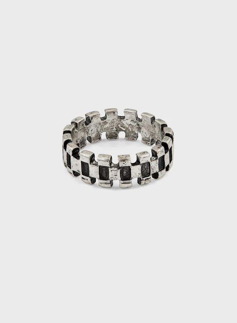 Seventy Five Tyre Embossed Ring