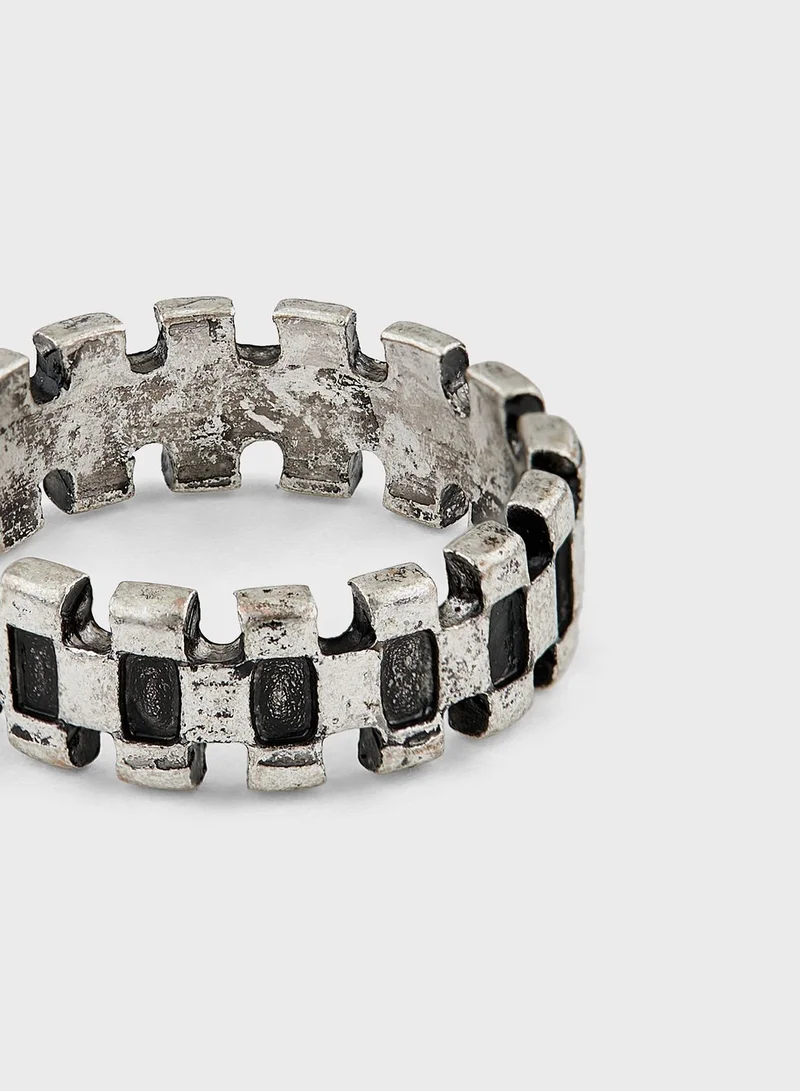Seventy Five Tyre Embossed Ring