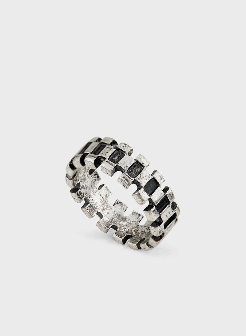 Seventy Five Tyre Embossed Ring