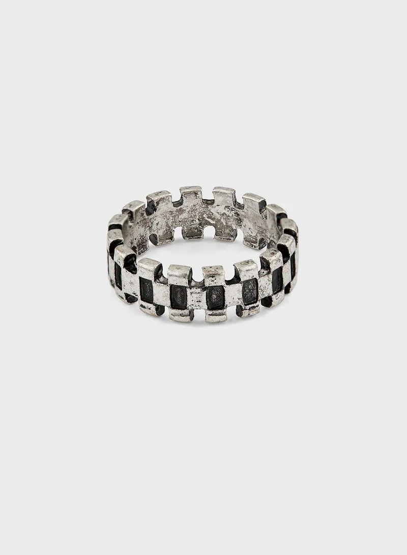 Seventy Five Tyre Embossed Ring