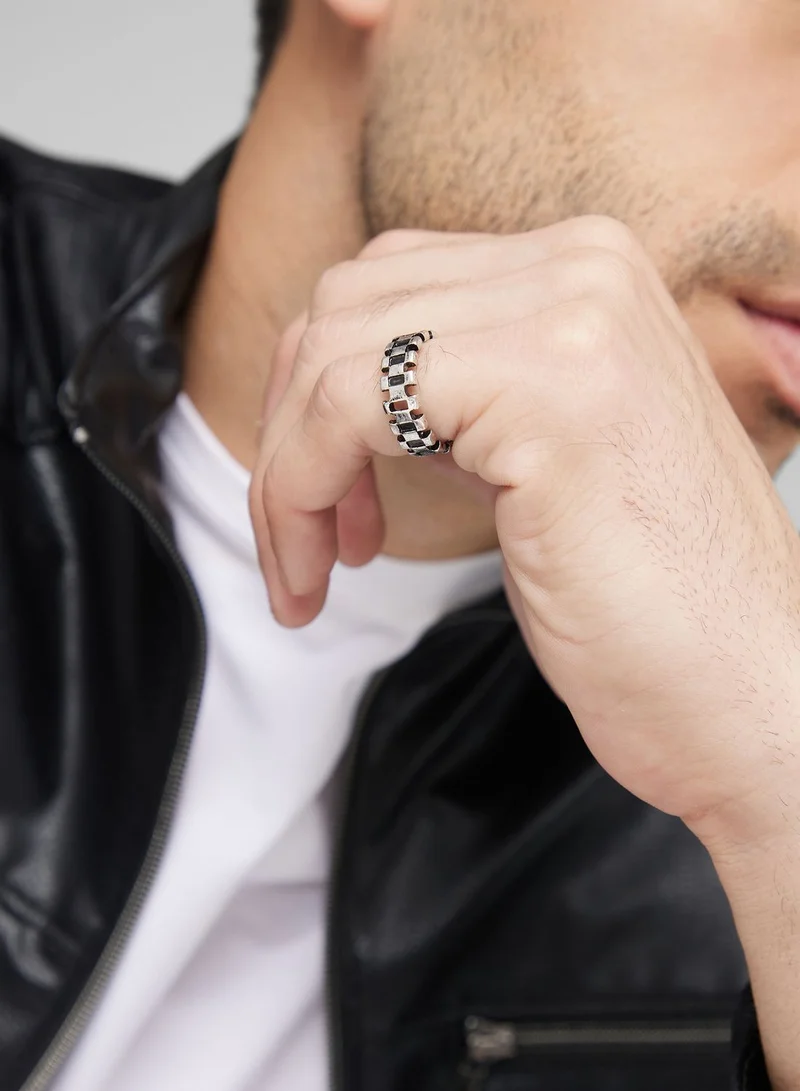 Seventy Five Tyre Embossed Ring