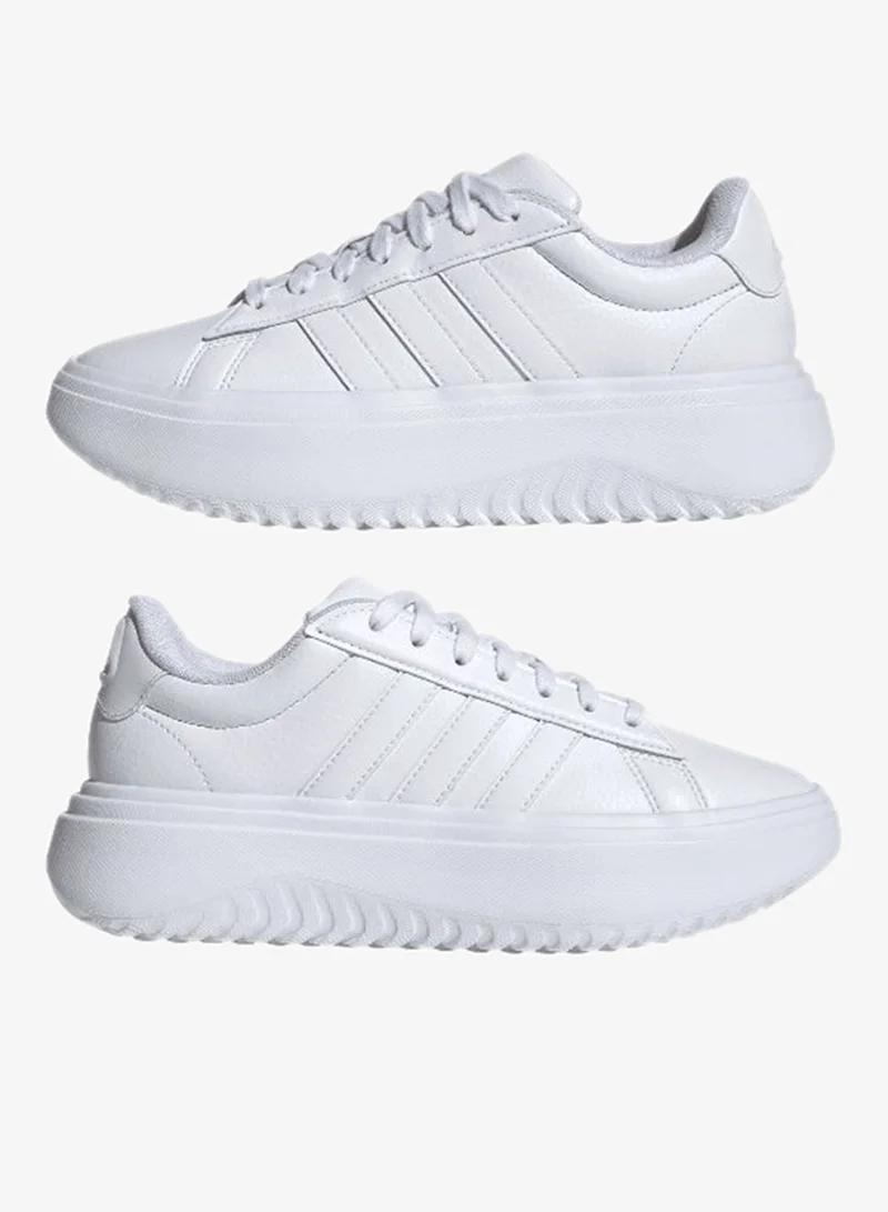 Adidas  Grand Court Platform White Sportwear Shoes 3 for Women | Best Price UAE