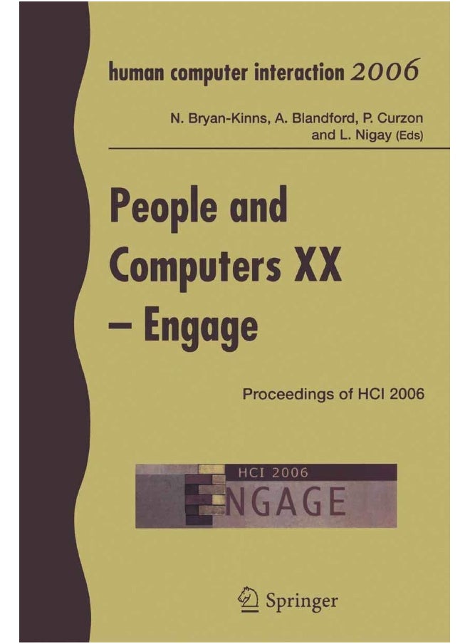People and Computers XX - Engage: Proceedings of HCI 2006 