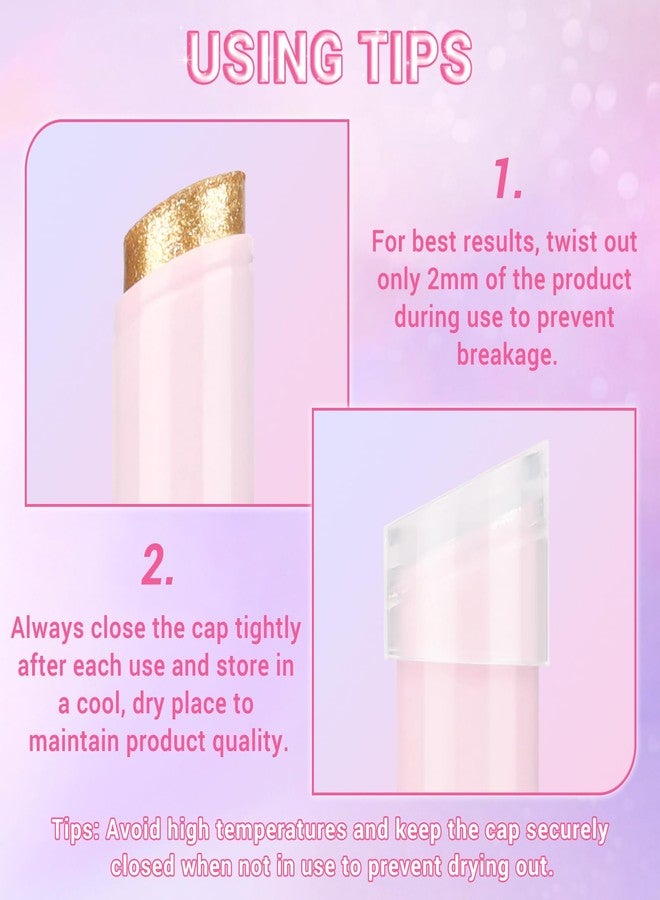 Hegafoo Crystal Hydrating Jelly Stick Eyeshadow Stick, Glitter Makeup Jelly Shimmer Eye Shadow Crayon, Lightweight Eye Brightener Makeup Glitter Eye Shadow (Multicolor, 4 colors) - Image 5