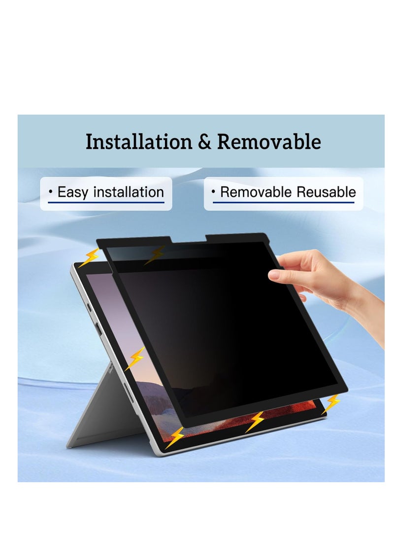 Privacy Screen Protector for Surface Pro 11/10/9/8/X -13 Inch, Anti Glare Filter, Anti Blue Light Film, Nano Removable Shield Microsoft Pro 9 Accessories, Reusable Cover Matte Bubble Free Guard - Image 1