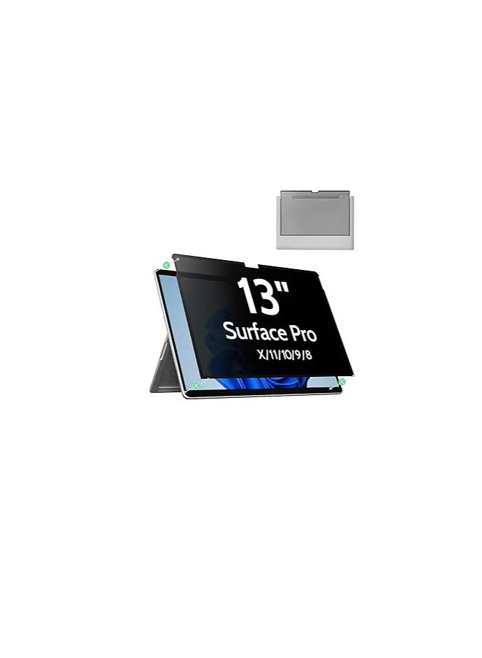 Privacy Screen Protector for Surface Pro 11/10/9/8/X -13 Inch, Anti Glare Filter, Anti Blue Light Film, Nano Removable Shield Microsoft Pro 9 Accessories, Reusable Cover Matte Bubble Free Guard - Image 2