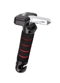 Emergency Seat Belt Cutter & Window Hammer Tool for Elderly - Portable Car Handle Assist with LED Lights, Multifunctional Safety Handle for Auto Accessories.