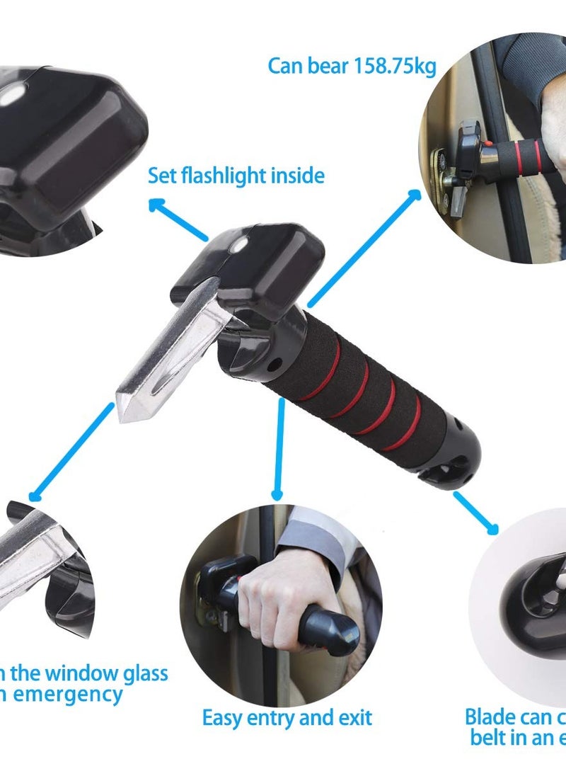 Generic - Emergency Seat Belt Cutter & Window Hammer Tool for Elderly - Portable Car Handle Assist with LED Lights, Multifunctional Safety Handle for Auto Accessories. - Image 1
