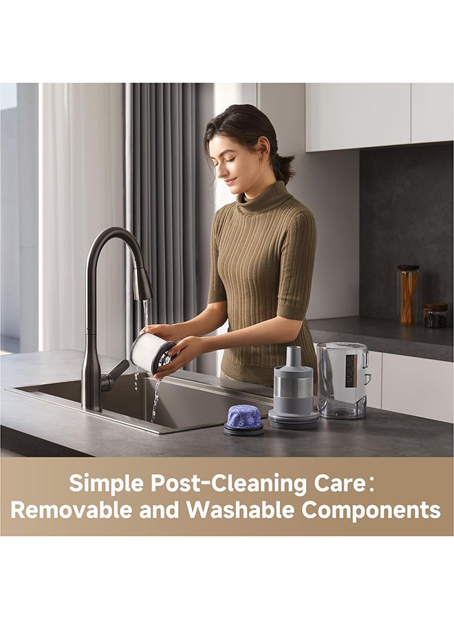 Dreame Cordless Stick Vacuum, Omni-Brush, 210 AW Suction, High-Speed Motor, 90min Maximum Run Time, 99.99%, HEPA H14 Filter, Dust Reveal Technology, 2 Year Warranty 540 W VRV57F black - Image 2