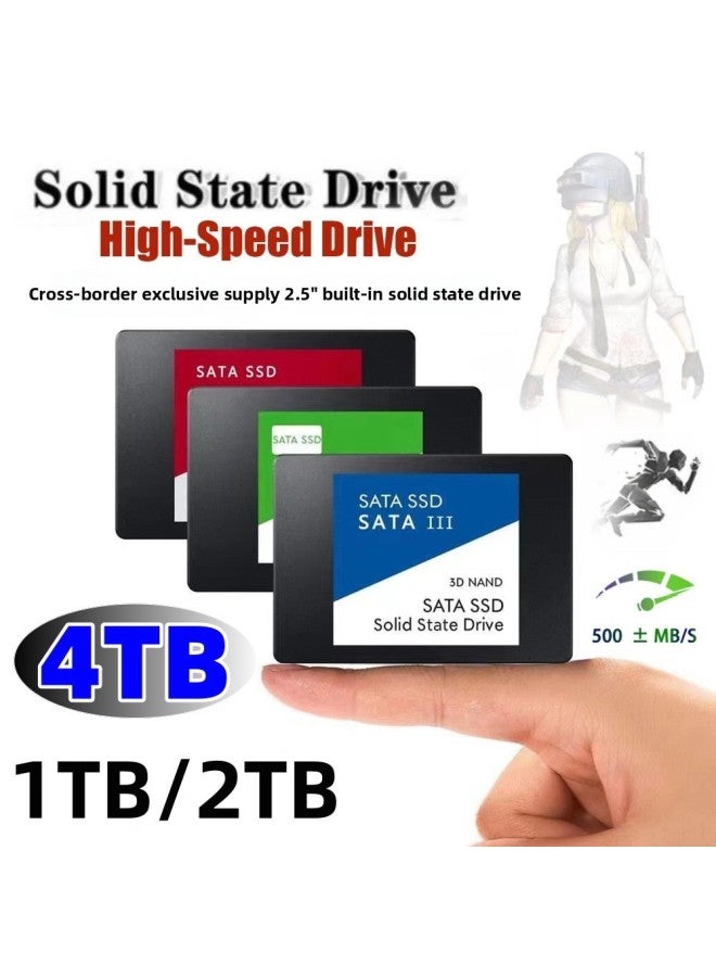 High-speed SSD Solid-state Hard Disk Expansion And Upgrade 1TB2TB4TB SATA3 Notebook Desktop Hard Disk-Capacity:500gb (capacity Expansion And Upgrade)-Interface:Blue Label  - Image 1