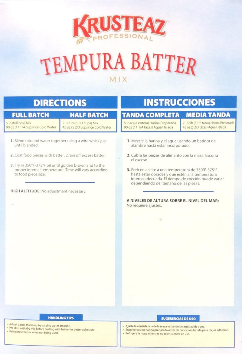 Krusteaz Tempura Batter Mix - 5 Pound - Image 3