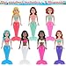 dollbie 7Pack WindUp Mermaid Bath Toys for Kids Toddler Bath Toys for Kids Moving Tail Priness Doll Diverse Hair Colors Styles Mermaids Swimming Pool Party Favors - Image 4