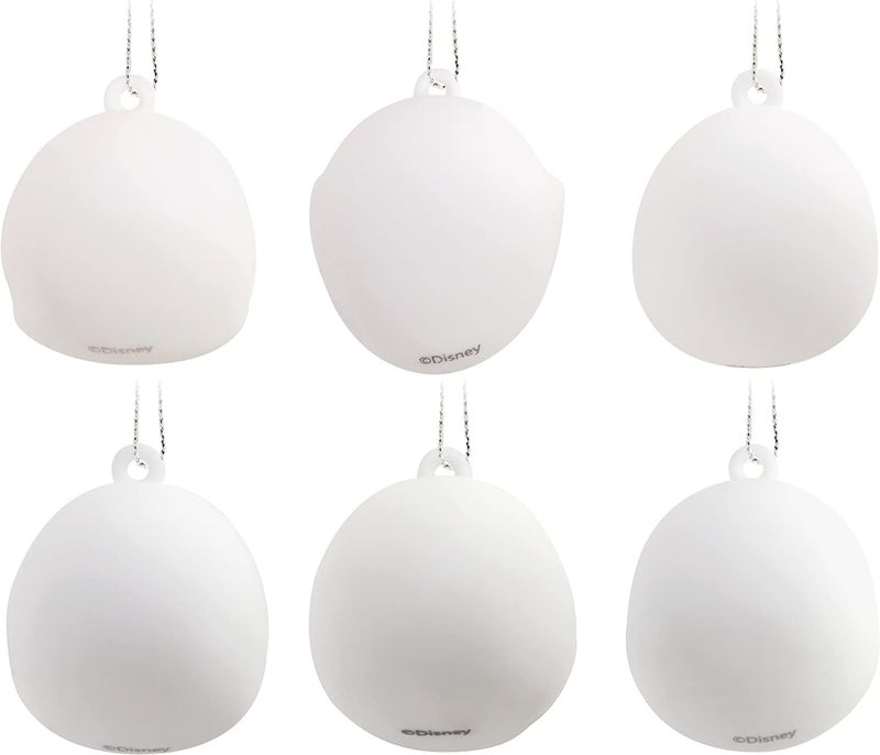 Hallmark Disney Tim Burton's The Nightmare Before Christmas Jack Skellington Heads Mini Christmas Ornaments  Shatterproof  Set of 6 - Image 4