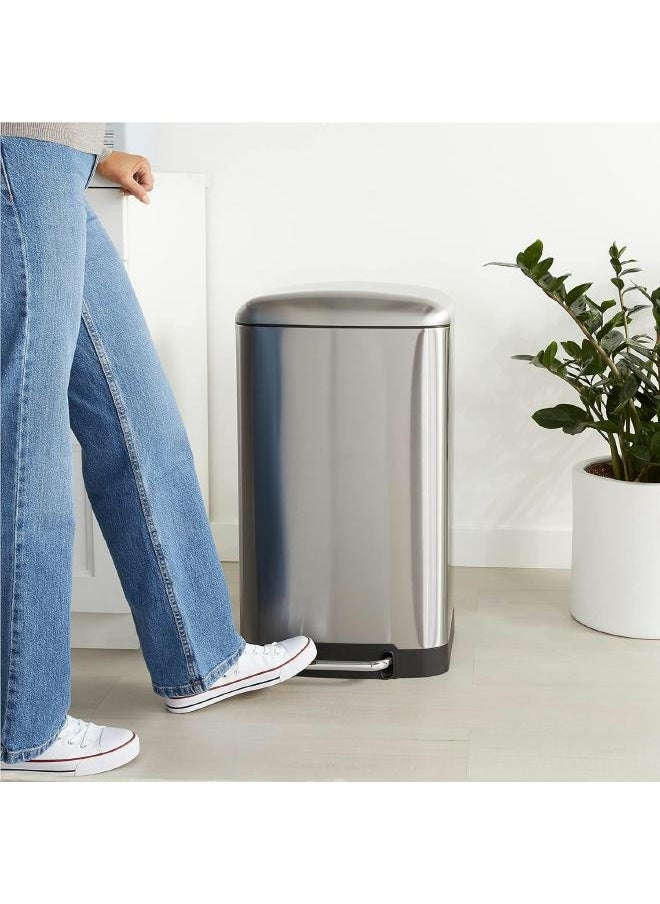 LOFT ARIANE,DUSTBIN,L44XP37.5XH66CMS,STAINLESS-186155A  - Image 1
