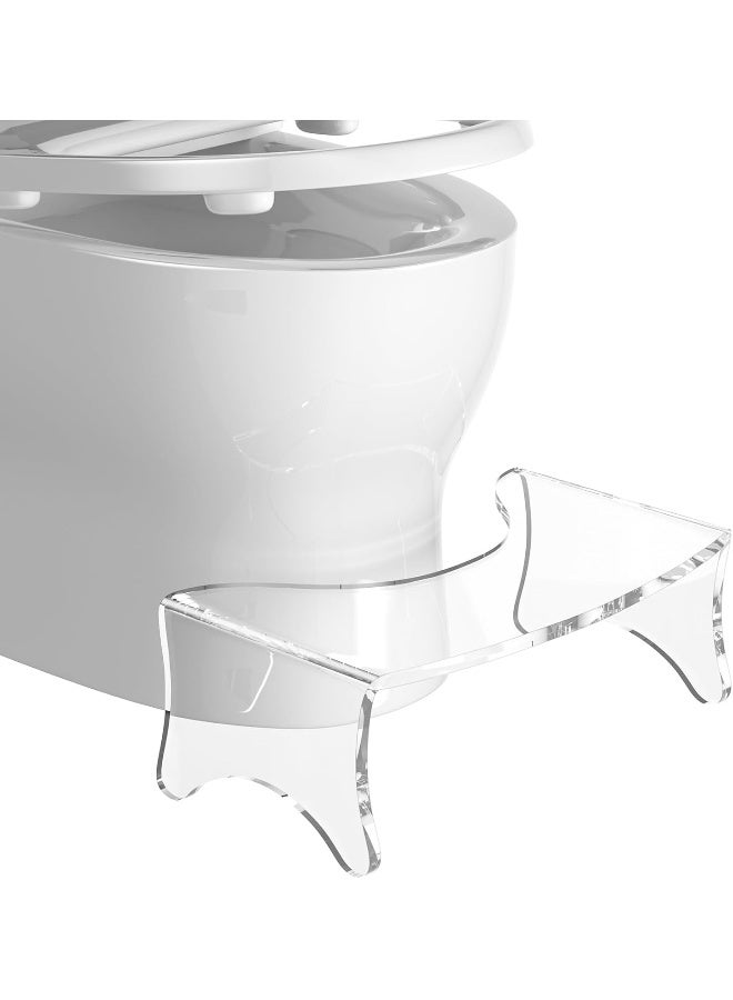 TPGP Toilet Squat Stool, 6.8" H Acrylic Step Stool, Toilet Stool Squat Adult, Toilet Foot Stool for Adults for Bathroom  - Image 1
