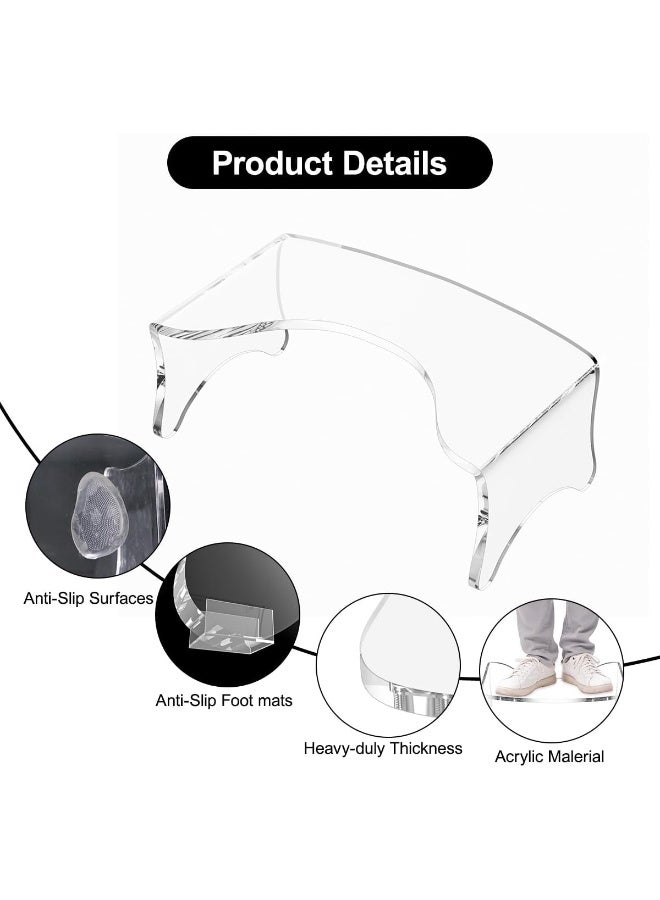 TPGP Toilet Squat Stool, 6.8" H Acrylic Step Stool, Toilet Stool Squat Adult, Toilet Foot Stool for Adults for Bathroom  - Image 5