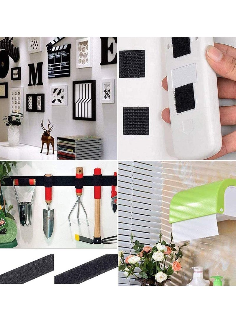 Heavy Duty Double Sided Velcro Tape, Reusable Self Adhesive Hook and Loop Roll, Strong Sticky Tape Black (8M) - Image 5