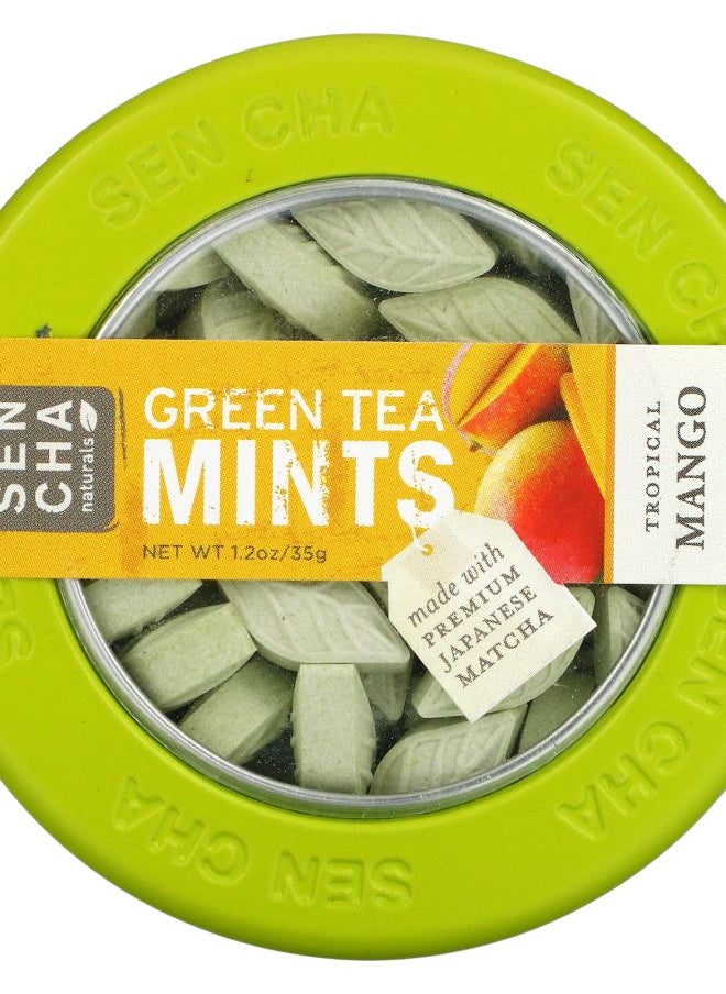 Sencha Naturals Green Tea Mints Tropical Mango 1.2 oz (35 g) 