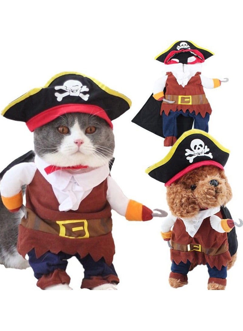 Dog Costume Pirates of The Style Cat Costumes Cowboy Dog Costume Small Pet Kitty Cosplay Outfits Cute Prop Apparel for Festivals Party Accessories  - Image 3