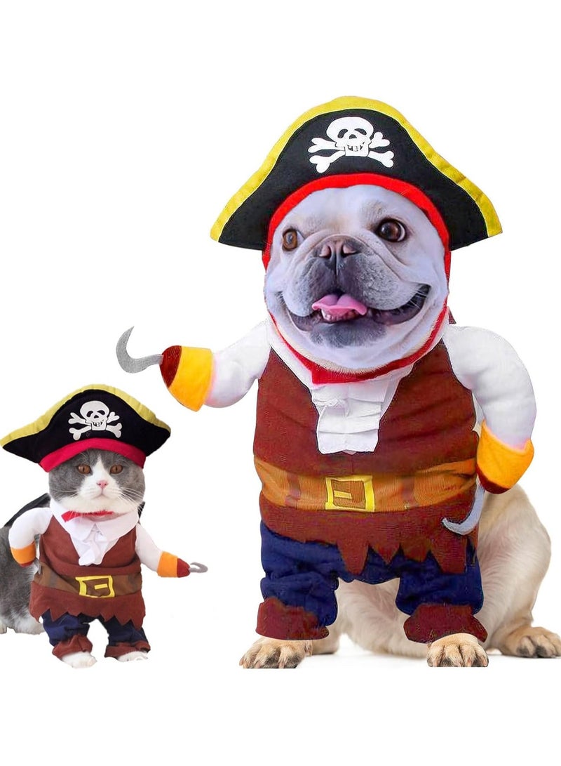 Dog Costume Pirates of The Style Cat Costumes Cowboy Dog Costume Small Pet Kitty Cosplay Outfits Cute Prop Apparel for Festivals Party Accessories  - Image 4