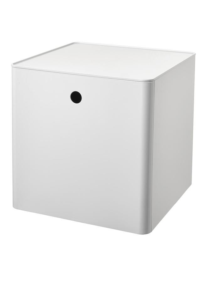 erorex Storage Box With Lid, White, 32X32X32 Cm - Image 1