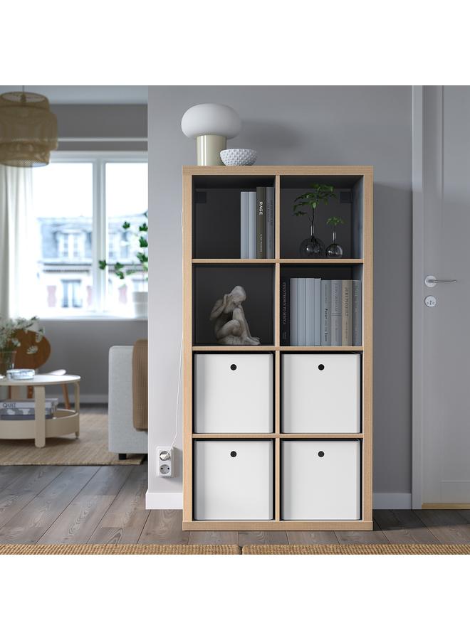 erorex Storage Box With Lid, White, 32X32X32 Cm - Image 4