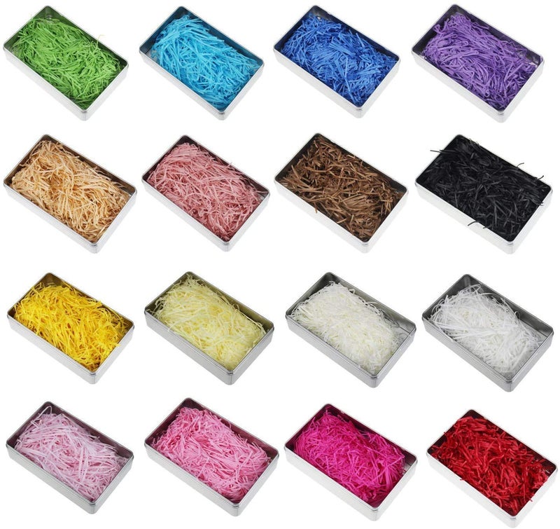 Kuber Selection 80 Grams Lemon Yellow Crinkle Confetti Shredded Shreds Grass Paper for Tissue Paper Gift Wrapping,Craft DIY, Basket Packaging Filling, Decoration 80 Grams (Lemon Yellow) - Image 3