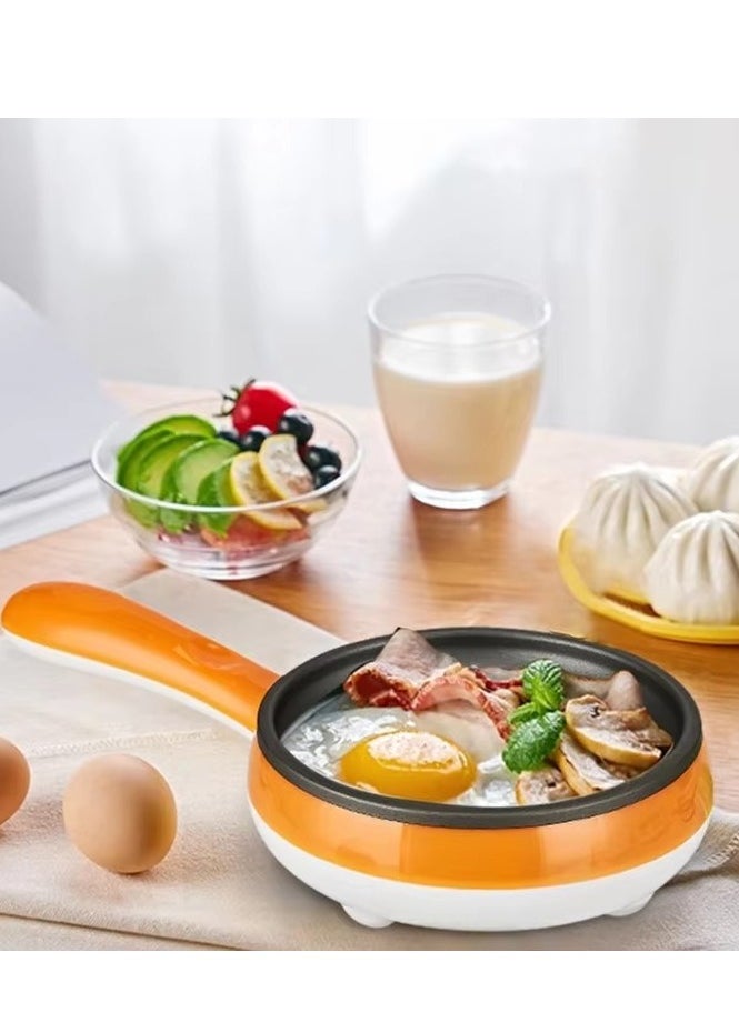 BORTONY - Egg Boiler 2 in 1 Automatic Egg Boiler Multi-Functional Electric Rapid Egg Cooker Non-Stick 7 Pcs Egg Steamer Roaster Omelette Frying Pan Single Layer Egg Boiler With Handle - Image 1