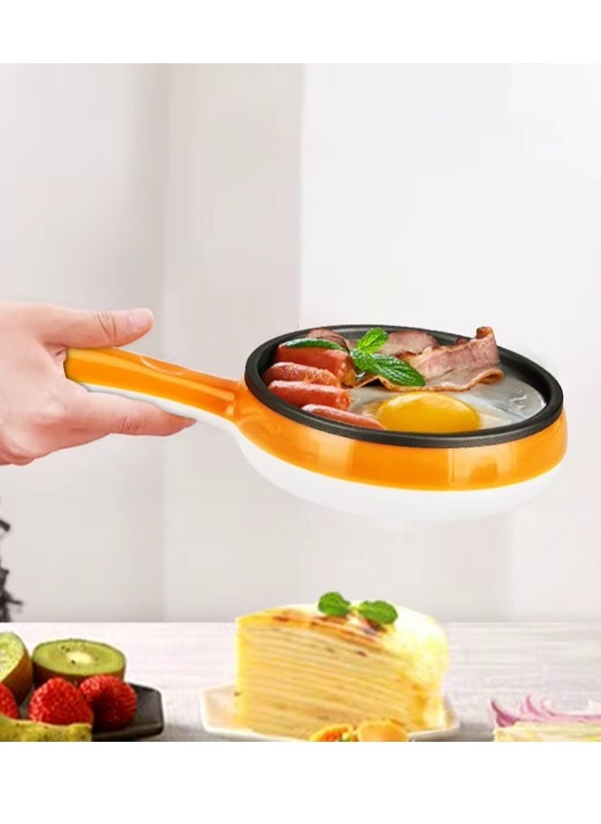 BORTONY - Egg Boiler 2 in 1 Automatic Egg Boiler Multi-Functional Electric Rapid Egg Cooker Non-Stick 7 Pcs Egg Steamer Roaster Omelette Frying Pan Single Layer Egg Boiler With Handle - Image 1