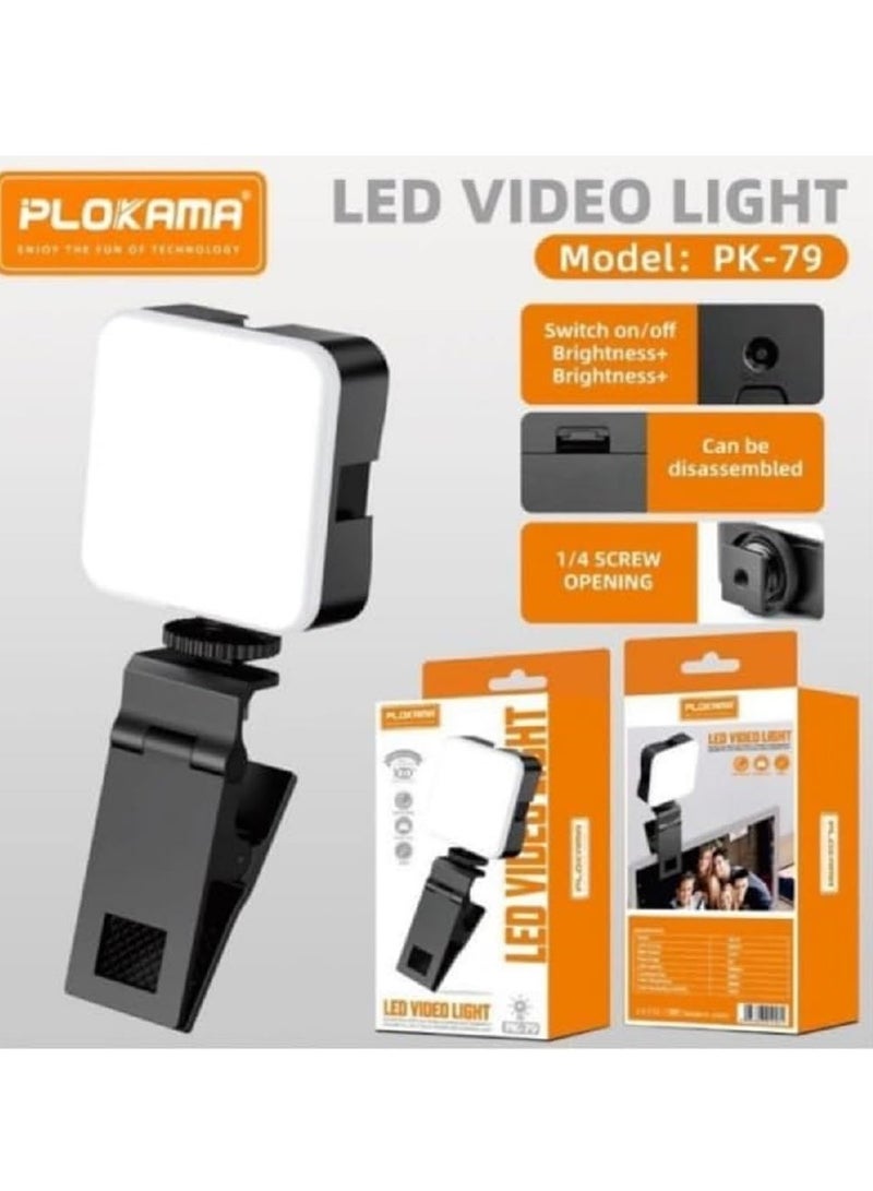 التخطيط مصباح سيلفي احترافي بمشبك تثبيت للهاتف: 3 أوضاع إضاءة، درجة حرارة لون قابلة للتعديل  سطوع متغير،  إضاءة مثالية لهاتفك/تابلتك/لابتوبك، لبث مباشر على Zoom و TikTok والمزيد! - Image 5