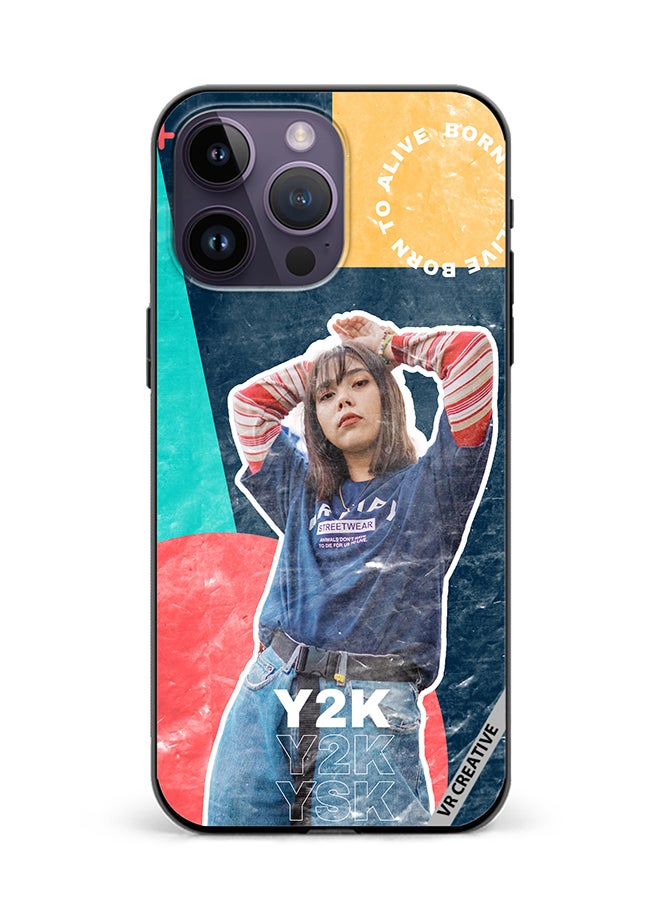 VR CREATIVE Protective Case Cover For Apple iPhone 15 Pro Max Y2K Design  Multicolour - Image 1
