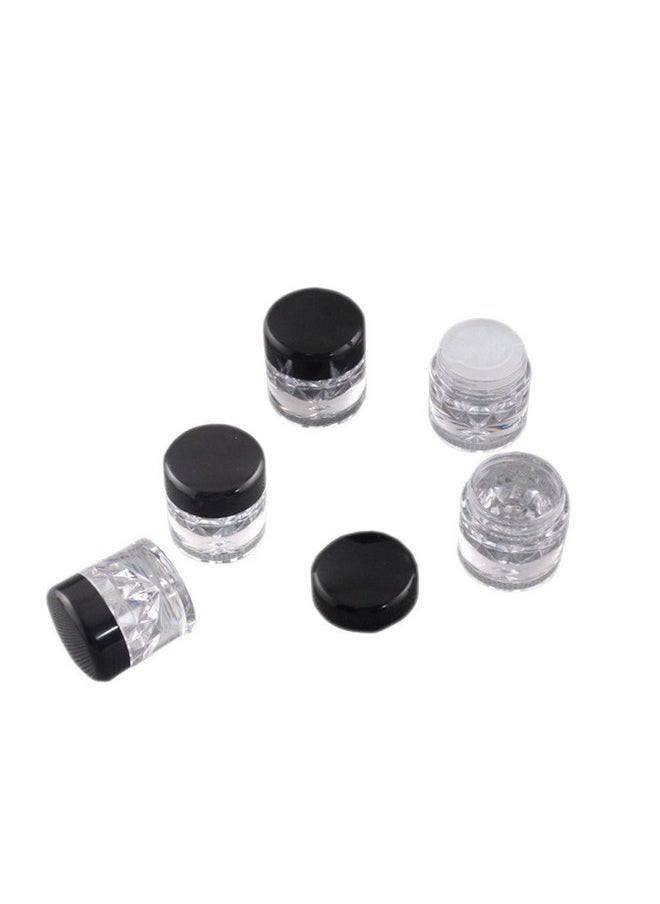Pinklife 5 Pcs Luxury Empty Plastic Mini Makeup Loose Powder Box Cosmetic Eyeshow Powder Bottles Container Concealer Powder Sifter Jar With Screw Lids  - Image 2
