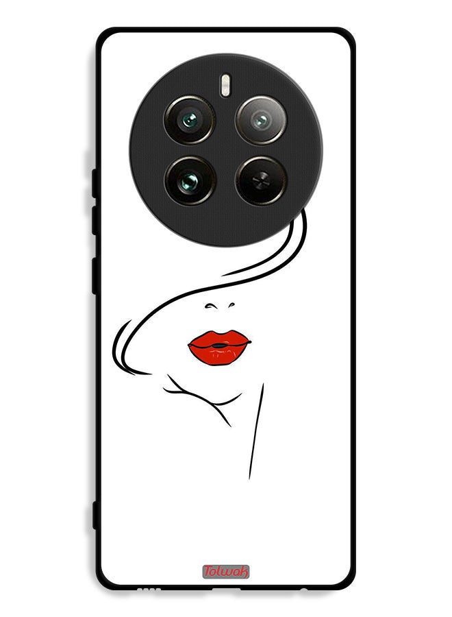 Tolwak Realme 12 Pro 5G Protective Case Cover Girl Face Art - Image 1