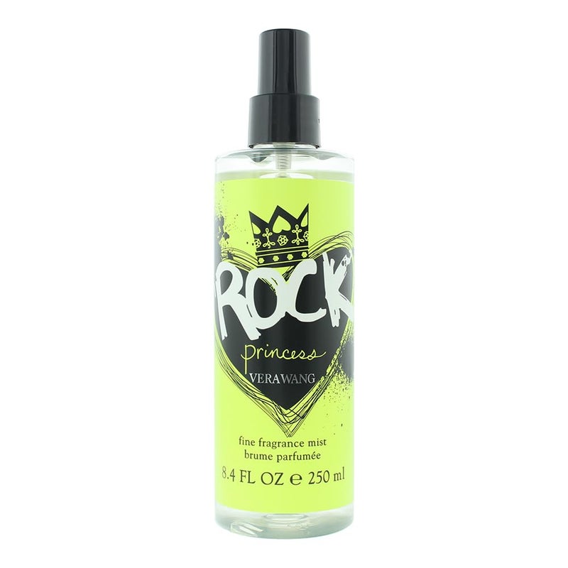 Vera Wang Rock Princess Body Mist 8 fl oz (Pack of 1), Notes of Peach, Jasmine, and Vanilla, Women's Fragrance, Long Lasting, Everyday Fragrance - Image 1