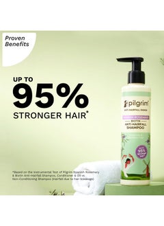 PILGRIM Spanish Rosemary & Biotin Anti Hairfall Shampoo For Reducing Hair Loss & Breakage Upto 95% Stronger Hairs Suitable For All Hair Types For Men & Women 200Ml  - Image 4