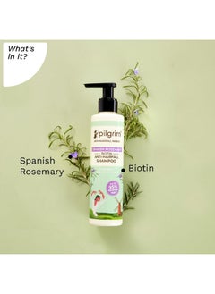 PILGRIM Spanish Rosemary & Biotin Anti Hairfall Shampoo For Reducing Hair Loss & Breakage Upto 95% Stronger Hairs Suitable For All Hair Types For Men & Women 200Ml  - Image 3